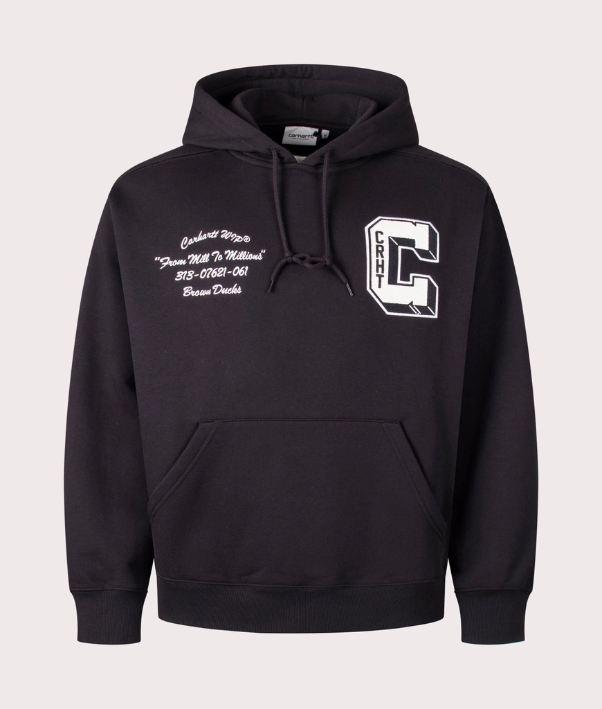 Carhartt WIP Mens Oversized Fit Brown Ducks Hoodie